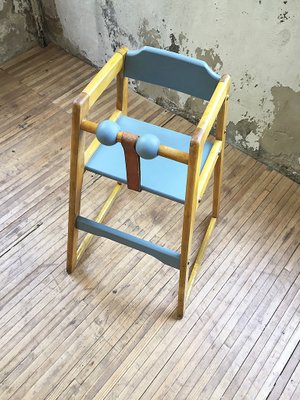 Swedish Robust Childrens High Chair By Stephan Gip 1970s For Sale