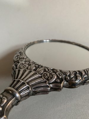French Silver Metal Hand Mirror 1920s For At Pamono French Silver Metal Hand Mirror 1920s
