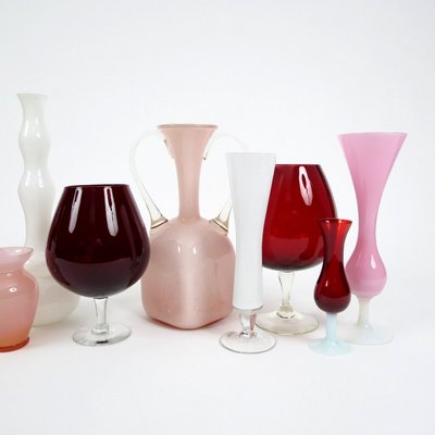 Vintage Green Glass Vases Set Of 13 For Sale At Pamono