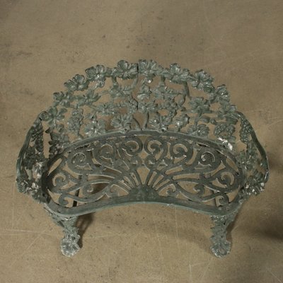 Italian Aluminum Garden Seating And Table 1950s Set Of 3 For