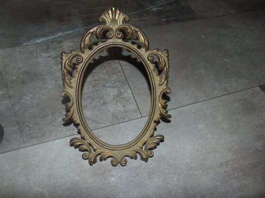 Antique Brass Mirror Frame 1940s For At Pamono Antique Brass Mirror Frame 1940s For