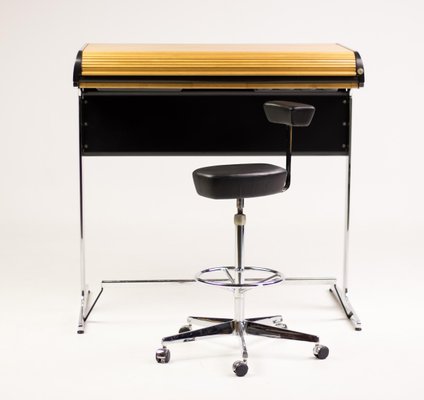 Roll Top Desk And Chair By George Nelson Associates For Herman George Nelson Associates For Herman