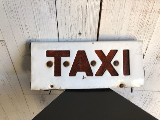 Vintage Taxi Sign, 1970s for sale at Pamono