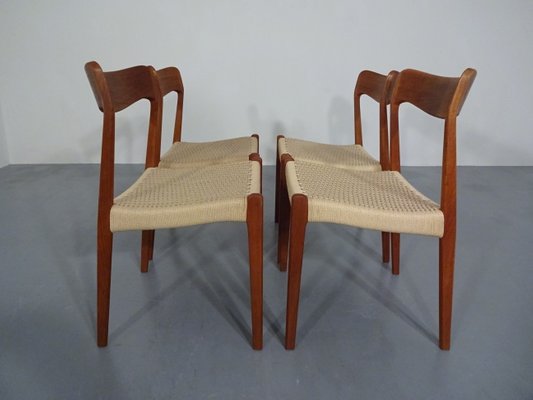 beech wood and paper cord dining chair