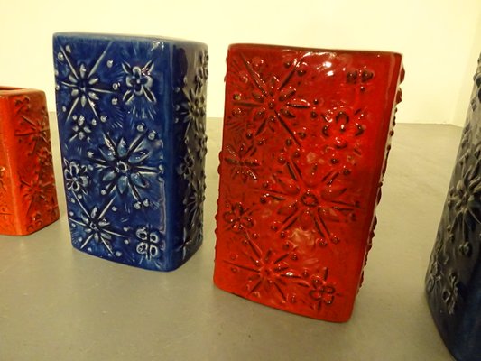 Kosmos Keramikvasen von Scheurich, 1960er, 4er Set bei Kosmos Keramikvasen von Scheurich, 1960er, 4er Set bei