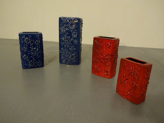 Kosmos Keramikvasen von Scheurich, 1960er, 4er Set bei Kosmos Keramikvasen von Scheurich, 1960er, 4er Set bei