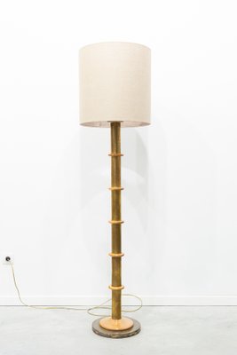 art deco brass floor lamp