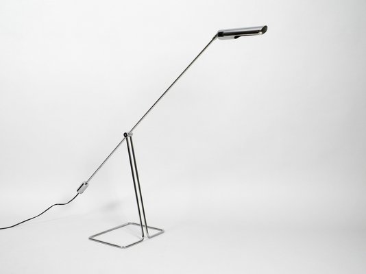 Chromed Metal Omi L 705 Floor Lamp from Ikea, 1980s Chromed Metal Omi L 705 Floor Lamp from Ikea, 1980s