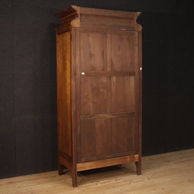 Italian Rosewood Walnut And Burl Inlaid Wardrobe 1950s For Sale