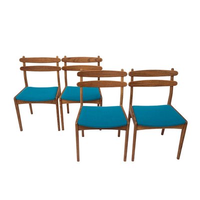 Mid Century Danish Oak Dining Chairs, 1960s, Set of 4 Mid Century Danish Oak Dining Chairs, 1960s, Set of 4