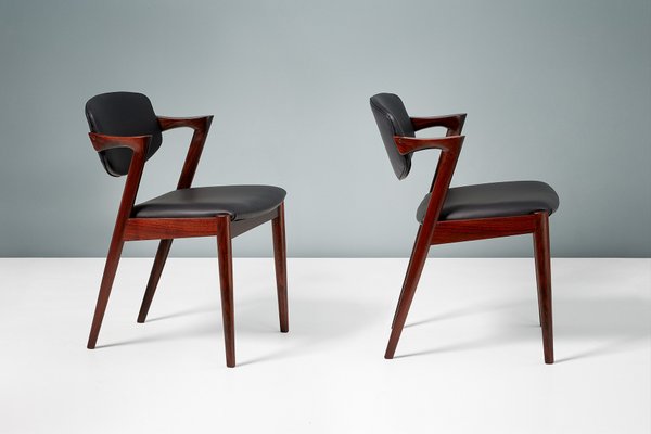 Model 42 Rosewood Dining Chairs By Kai Kristiansen For Skovmand Andersen 1956 Set Of 8 Model 42 Rosewood Dining Chairs By Kai Kristiansen For Skovmand Andersen 1956 Set Of 8