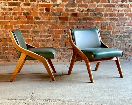 Walnut Lounge Chairs By Neil Morris For Morris Furniture Glasgow
