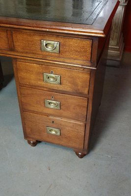 Antique Mahogany Campaign Desk For Sale At Pamono
