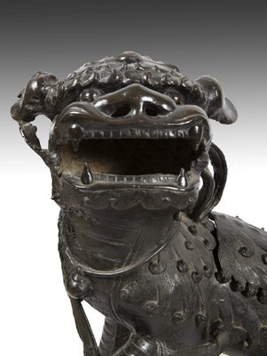 Antique Chinese Bronze Foo Dog Censer Incense Burner For Sale At Pamono