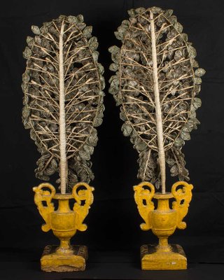 Antique Venetian Glass Vases Set Of 2 For Sale At Pamono