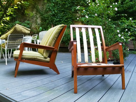 Teak Lounge Chairs 1950s Set Of 2 For Sale At Pamono