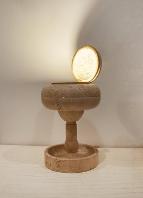 Vintage Italian Marble And Brass Table, Vintage Italian Marble Table Lamp