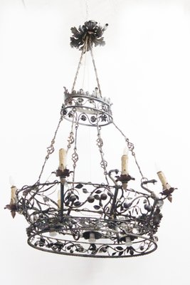 Wrought Iron Chandelier 1930s For Sale At Pamono