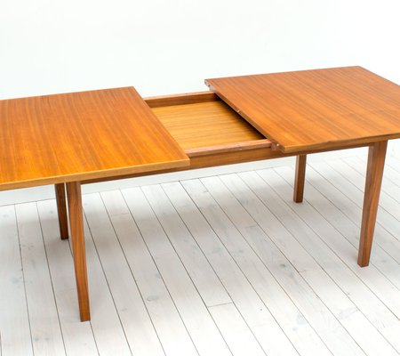 Walnut Extendable Dining Table By W H Rus For Gordon Walnut Extendable Dining Table By W H