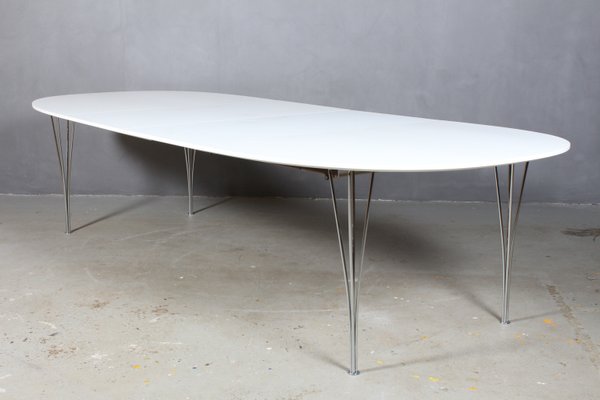 vrouw offset blad Extending Dining Table by Piet Hein for Fritz Hansen, 1981 for sale at  Pamono