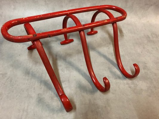 Antique Model S3 Red Bentwood Coat Rack by Thonet Antique Model S3 Red Bentwood Coat Rack by Thonet