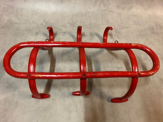 Antique Model S3 Red Bentwood Coat Rack by Thonet Antique Model S3 Red Bentwood Coat Rack by Thonet