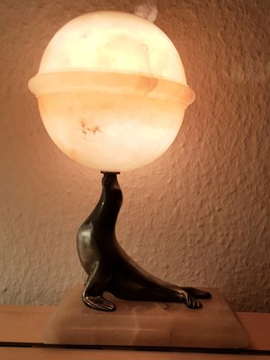 vintage marble table lamps for sale