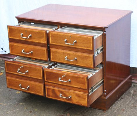 Double Mahogany Filing Cabinet 1960s For Sale At Pamono