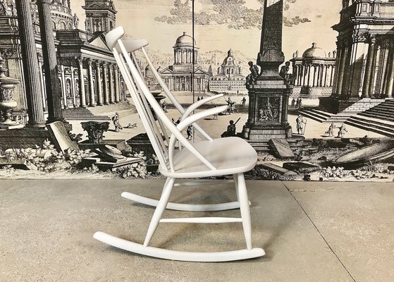 Danish No.3 Rocking Chair by Illum Wikkelso for Niels Eilersen 1950s
