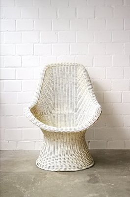 White woven deals chair