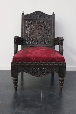 Antique Colonial Lounge Chair for sale at Pamono