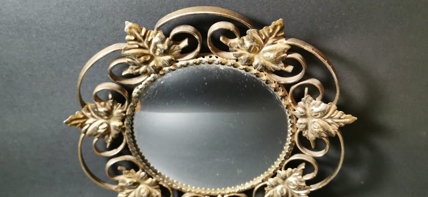 Round Vintage Mirror For At Pamono Round Vintage Mirror For At Pamono