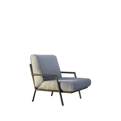 Iron Bronze Fabric Chair By Jacobo Ventura For Ca Spanish
