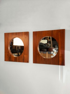 Large Danish Teak Wall Mirrors 1960s Set Of 2 For At Pamono - Brown Wall Mirror Set Large Danish Teak Wall Mirrors 1960s Set Of 2 For At Pamono - Brown Wall Mirror Set