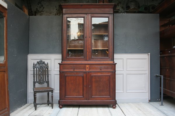 Antique Louis Philippe Style Mahogany Cabinet 1900s For Sale At
