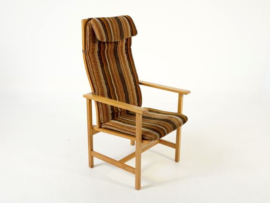 High Backed Chair By Borge Mogensen For Federicia 1960s For Sale