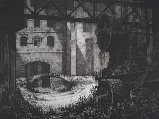 La Revolution Industrielle Engraving By Gerard Trignac For Sale At Pamono