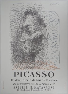 Pablo Picasso-Profile of a Woman-1969 Poster