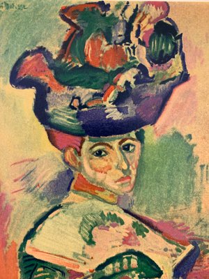 Femme Au Chapeau Lithograph Reprint By Henri Matisse 1954 For Sale At Pamono