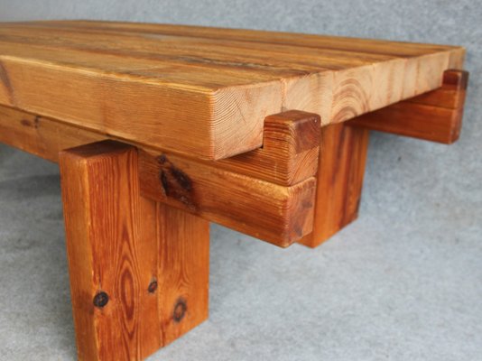 Danish Pinewood Coffee Table by Christian IV for Chr. 4, 1970s for