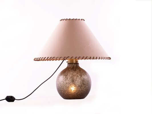Amber Bubble Glass Table Lamp From, Bubble Glass Table Lamp