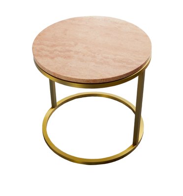 Modern Diana Round Coffee Table With, Brass Round Coffee Table