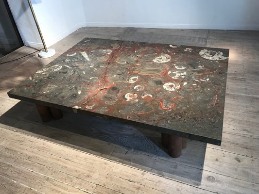 Large Vintage Stone Coffee Table For At Pamono