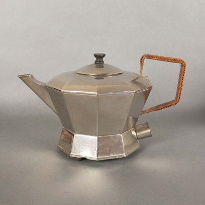 Vintage Art Deco Flat Top Teapot