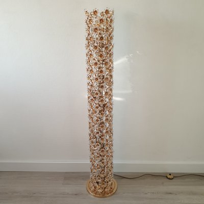 gold crystal floor lamp