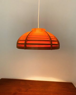 Hängelampe aus Holz von Hans Agne Jakobsson für Hans Agne Jakobsson AB Markaryd, 1960er Hängelampe aus Holz von Hans Agne Jakobsson für Hans Agne Jakobsson AB Markaryd, 1960er