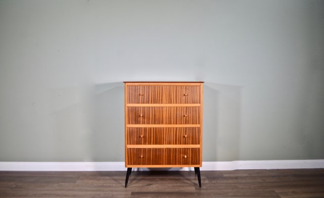 Tigerwood And Beech Chest Of Drawers 1960s For Sale At Pamono