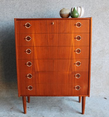 Mid Century Danish Teak Dresser 1960s for sale at Pamono