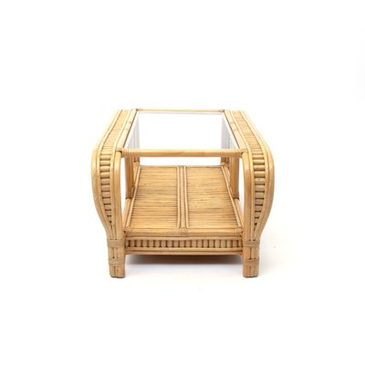 Vintage French Bamboo Coffee Table For Sale At Pamono