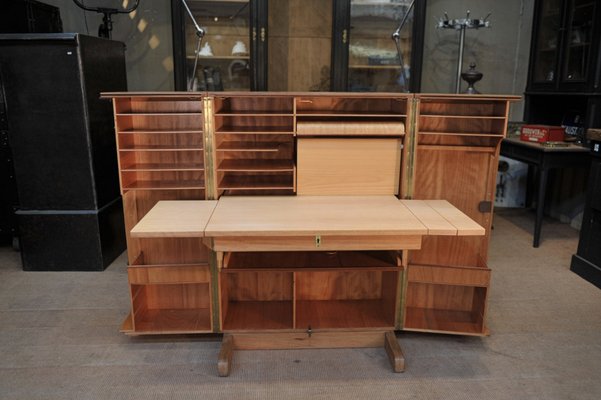 Swiss Teak Veneer Model Magic Box Desk From Mummenthaler Meier